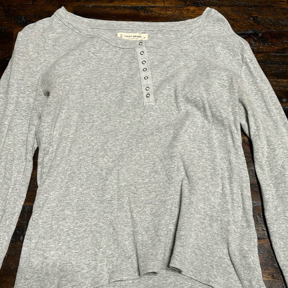 Lucky brand ribbed long sleeve